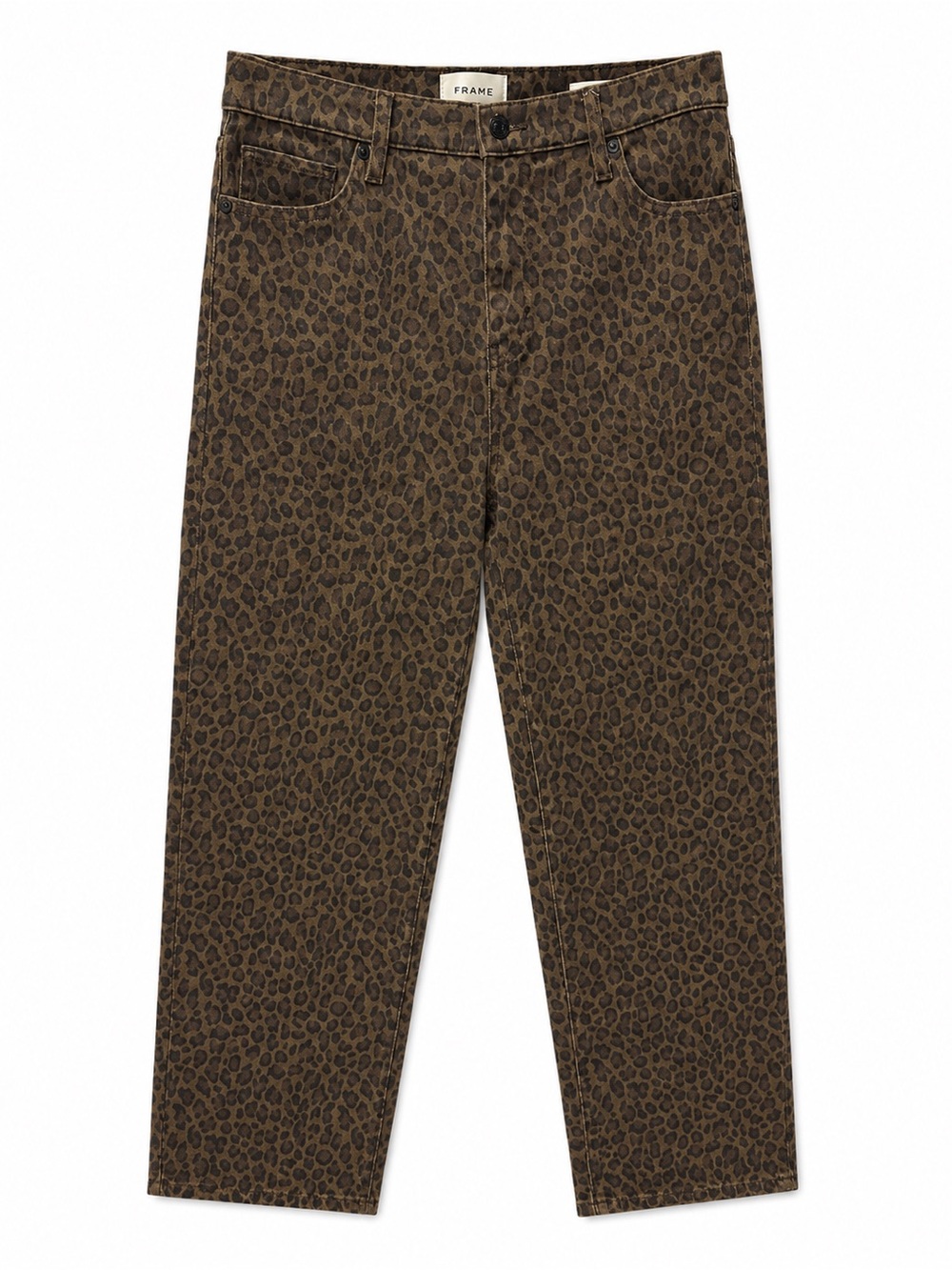 NWT FRAME Le Sleek Straight Leopard Print Jeans Women’s 29 High Rise $268 - Picture 2 of 10